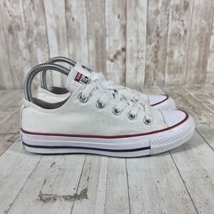 Converse Chuck Taylor All Star Low Top White Canvas Sneakers M7652 Womens 6